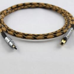 KáCsa Audió KáCsa High End USB 2.0 B-C kábel 0.5m ezüst-sárga (KCO-U-Cu05BC) (KCO-U-Cu05BC)