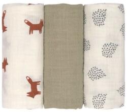 Lassig Памучни пелени Lassig - Little Forest, Fox, 60 х 60 cm, 3 броя (4042183434858) - ozone