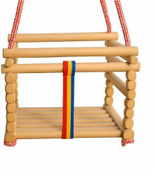 Baby Mix bükkfa gyerek hinta - természetes