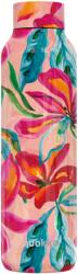 QUOKKA Hőtartó fémkulacs SOLID - Tropical Bloom 630ml - Quokka