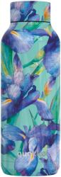 QUOKKA Hőtartó fémkulacs SOLID - Blue Irises 510ml - Quokka