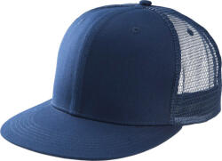 K-UP Uniszex sapka K-UP KP113 Trucker Flat peak Cap - 6 panels -Egy méret, Navy