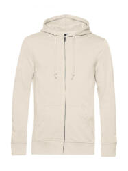 B&C Collection Férfi kapucnis hosszú ujjú organikus pulóver B and C Organic Zipped Hooded M, Törtfehér
