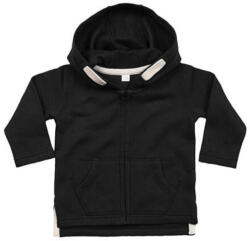 BabyBugz Bébi Kabát Kapucnis Hosszú ujjú BabyBugz Baby Hoodie -2-3 éves, Fekete