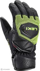 LEKI WCR Coach 3D gyerekkesztyű, fekete/jeges citrom (4.0)