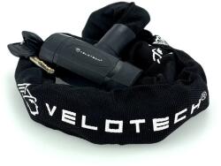 Velotech Kerékpárzár láncos 0.8x90 cm fekete