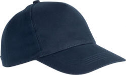K-UP Uniszex sapka K-UP KP162 Heavy Cotton Cap - 5 panels -Egy méret, Navy