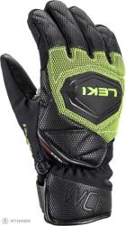 LEKI WCR Coach 3D gyerekkesztyű, fekete/jeges citrom (5.0)