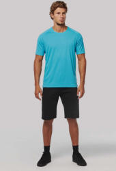 Proact Férfi póló Proact PA438 Men'S Short-Sleeved Sports T-Shirt -3XL, Light Turquoise