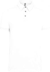 Kariban Férfi galléros póló Kariban KA262 Men'S Short Sleeved Jersey polo Shirt -XL, White