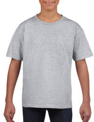 Gildan Gyerek póló Rövid ujjú Gildan Softstyle Youth T-Shirt - L (140/152), Sportszürke
