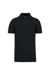 Kariban Férfi póló Kariban KA2025 Men'S Organic 180 piqué polo Shirt -L, Black