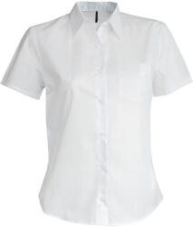 Kariban Női blúz Kariban KA548 Judith > Ladies' Short-Sleeved Shirt -3XL, White