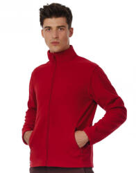 B&C Collection Férfi hosszú ujjú polár B and C ID. 501 Micro Fleece Full Zip XS, Fehér