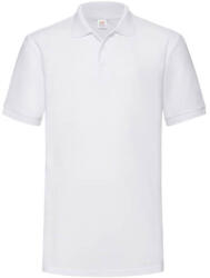 Fruit of the Loom Férfi Galléros póló Rövid ujjú Fruit of the Loom Heavyweight 65: 35 Polo - S, Fehér