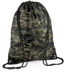 BagBase Tornazsák tornatáska Hátizsák Bag Base Premium Gymsac - Egy méret, Jungle Camo