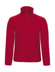 B&C Collection Férfi hosszú ujjú polár B and C ID. 501 Micro Fleece Full Zip L, Piros