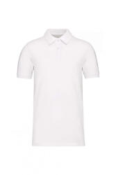 Kariban Férfi póló Kariban KA2025 Men'S Organic 180 piqué polo Shirt -M, White