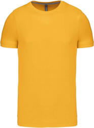 Kariban Férfi póló Kariban KA356 Rövid Ujjú Környakú póló -S, Yellow