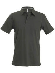 Kariban Férfi galléros póló Kariban KA241 Men'S Short-Sleeved polo Shirt -S, Forest Green