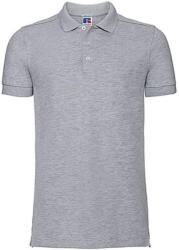 Russell Europe Férfi galléros póló rövid ujjú Russell Europe Men's Stretch Polo - XL, Világos Oxford