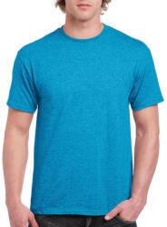 Gildan Férfi póló Rövid ujjú Gildan Heavy Cotton Adult T-Shirt - XL, Heather zafírkék