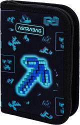 Astra Penar cu rechizite Astra - Pixel întunecat, 1 fermoar (AS503025017) Penar