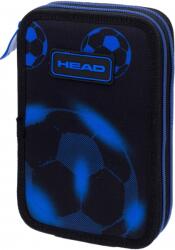 Astra Penar școlar Astra Head - Fotbal albastru neon, 2 fermoare (AS503025040) Penar