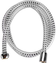 VIKING furtun de dus, argintiu/negru, PVC; 1, 5m