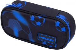 Astra Penar școlar oval Astra Head - Fotbal albastru neon, 1 fermoar (AS503025039) Penar