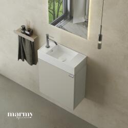 MARMY CODE 46x22x50 BALOS függ. alsószekrény, 1 ajtó, laminált (mosdó nélkül) Light Taupe 20 11 01 05 13 75 (20 11 01 05 13 75)