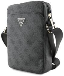 CG Mobile GUESS PU 4G TRIANGLE LOGO geantă de mână în picioare (universal, 8", efect de piele, curea de umăr) BLACK GUTB8P4GFTSK (GUTB8P4GFTSK)