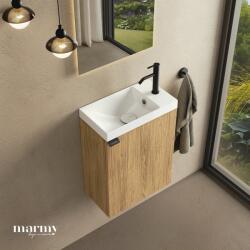MARMY CODE 40x22x50 JOBBOS függ. alsószekrény, 1 ajtó, laminált (mosdó nélkül) Honey Oak 20 12 01 04 12 85 (20 12 01 04 12 85)