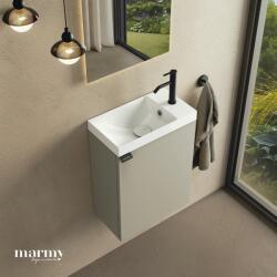 MARMY CODE 40x22x50 JOBBOS függ. alsószekrény, 1 ajtó, laminált (mosdó nélkül) Light Taupe 20 12 01 04 12 75 (20 12 01 04 12 75)