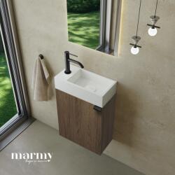 MARMY CODE 36x18x45 BALOS függ. alsószekrény, 1 ajtó, laminált (mosdó nélkül) Brown Oak 20 10 01 04 13 86 (20 10 01 04 13 86)