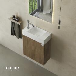 MARMY CODE 46x22x50 BALOS függ. alsószekrény, 1 ajtó, laminált (mosdó nélkül) Brown Oak 20 11 01 05 13 86 (20 11 01 05 13 86)