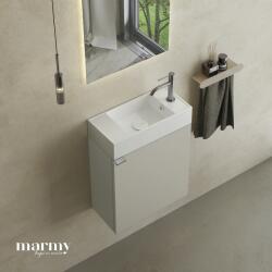 MARMY CODE 46x22x50 JOBBOS függ. alsószekrény, 1 ajtó, laminált (mosdó nélkül) Light Taupe 20 11 01 05 12 75 (20 11 01 05 12 75)