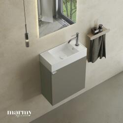 MARMY CODE 46x22x50 JOBBOS függ. alsószekrény, 1 ajtó, laminált (mosdó nélkül) Dark Taupe 20 11 01 05 12 74 (20 11 01 05 12 74)