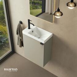 MARMY CODE 40x22x50 BALOS függ. alsószekrény, 1 ajtó, laminált (mosdó nélkül) Light Taupe 20 12 01 04 13 87 (20 12 01 04 13 87)