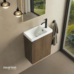 MARMY CODE 40x22x50 JOBBOS függ. alsószekrény, 1 ajtó, laminált (mosdó nélkül) Brown Oak 20 12 01 04 12 86 (20 12 01 04 12 86)