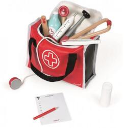 JANOD Carcasă medicală din lemn pentru copii Doctor cu 10 accesorii (J06513)