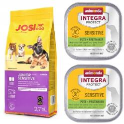 Josera JosiDog Junior Sensitive Eledel 2, 7 kg nedves Eledel 150g x2