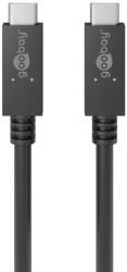 Goobay 49254 USB-C apa - USB-C apa Adat és töltőkábel 1m - Fekete (49254) (49254)