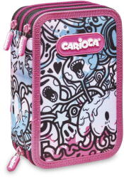 CARIOCA Penar Penar echipat cu 3 compartimente Carioca Comics, bleu-roz (CA-131552) Penar