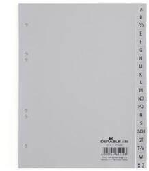 DURABLE Regiszter, PP, A5, 20 részes, A-Z, DURABLE, szürke 655010 (655010)