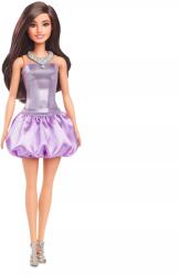Mattel Barbie Fashionista divatbaba fényes lila ruhában (HYT92) (HYT92)