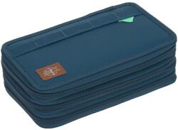 Lassig Nagy tolltartó három rekesszel, egyedi, sötétkék, 12, 8 x 6, 8 x 21 cm