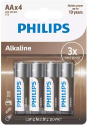 Philips Alkaline AA elem, 4 db (LR6A4B/10)