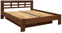 Fines Двойно легло от масивно дърво с вместимост ANGELA 180x200 см тъмен орех 8590828141532 (FS0030)
