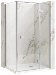 Rea Cabina de dus cu usa batanta dreapta Rea Atlas 100 x 100 cm crom (KPL-K4565)